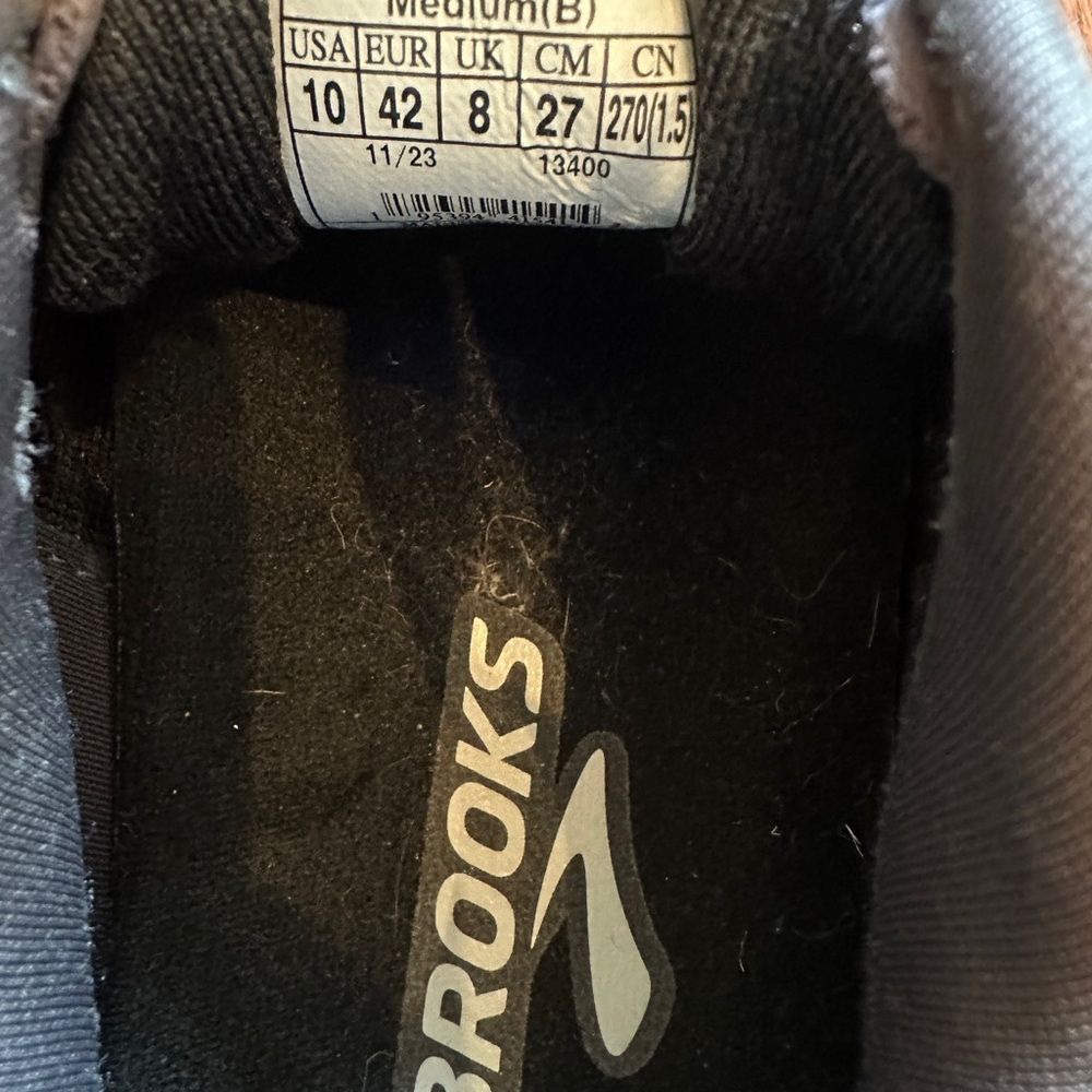 Brooks Men's Ghost 16 2E  Black/Gray/White Running Shoes Size 10 - Picture 9 of 9